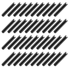 120Pcs Roll Pins 1/10 Inch(2.5mm) Dia 4/5 Inch(20mm) Length 65Mn Steel Black