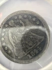 1844 P Seated Liberty Half Dime Natural Uncleaned VF Condition