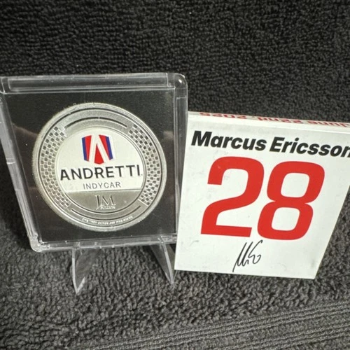 JM Bullion 1 oz Silver Round 2025 Andretti IndyCar Marcus Ericsson #28 .999