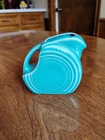 Fiesta Fiestaware Glazed Peacock Blue Mini Disc Pitcher 4 Oz.