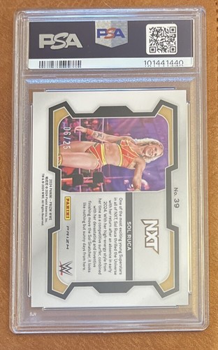 PSA 10 SOL RUCA Undercard Blue Prizm Disco /25 2024 WWE PANINI PRIZM NXT LOW POP - 第 2/3 張圖片