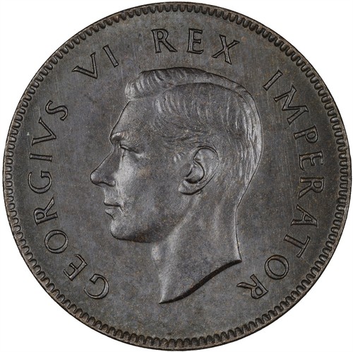South Africa 1937 Farthing (1/4 Penny) GLOSSY TONED UNC