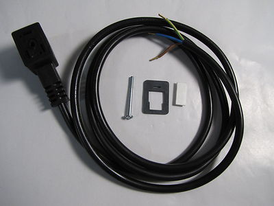 3 Prong Solenoid Pneumatics Cable w/ Female End 10A 250V NEW