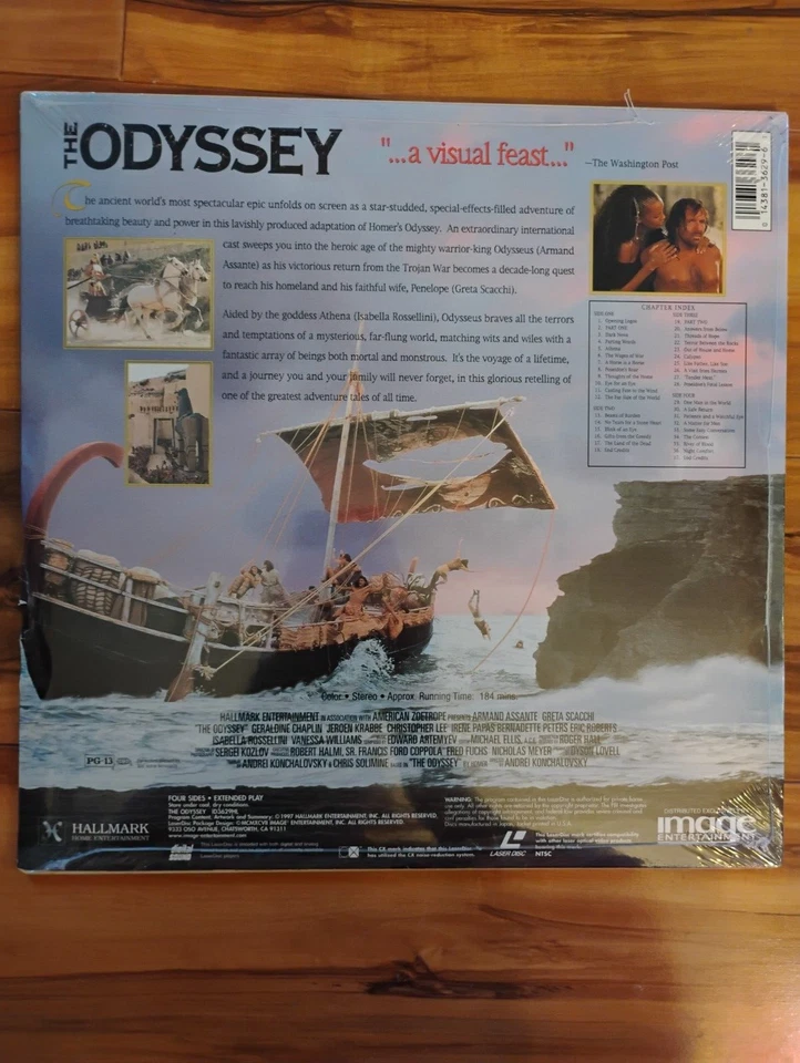 The Odyssey Laserdisc Brand New Factory Sealed - Image 2 of 2