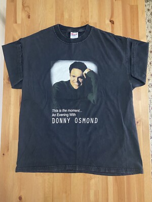 Vintage 2001 An Evening with Donny Osmond-This is the Moment Tour Shirt 