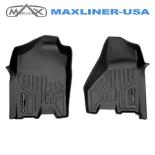 SMARTLINER Floor Mats 1st Row 2009-2012 Dodge Ram 1500 2500 3500 Crew Mega Cab