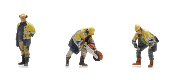 Artitec 5870039 - H0 / 1:87 - Railway Workers With Circular From 1990 (3x) - New