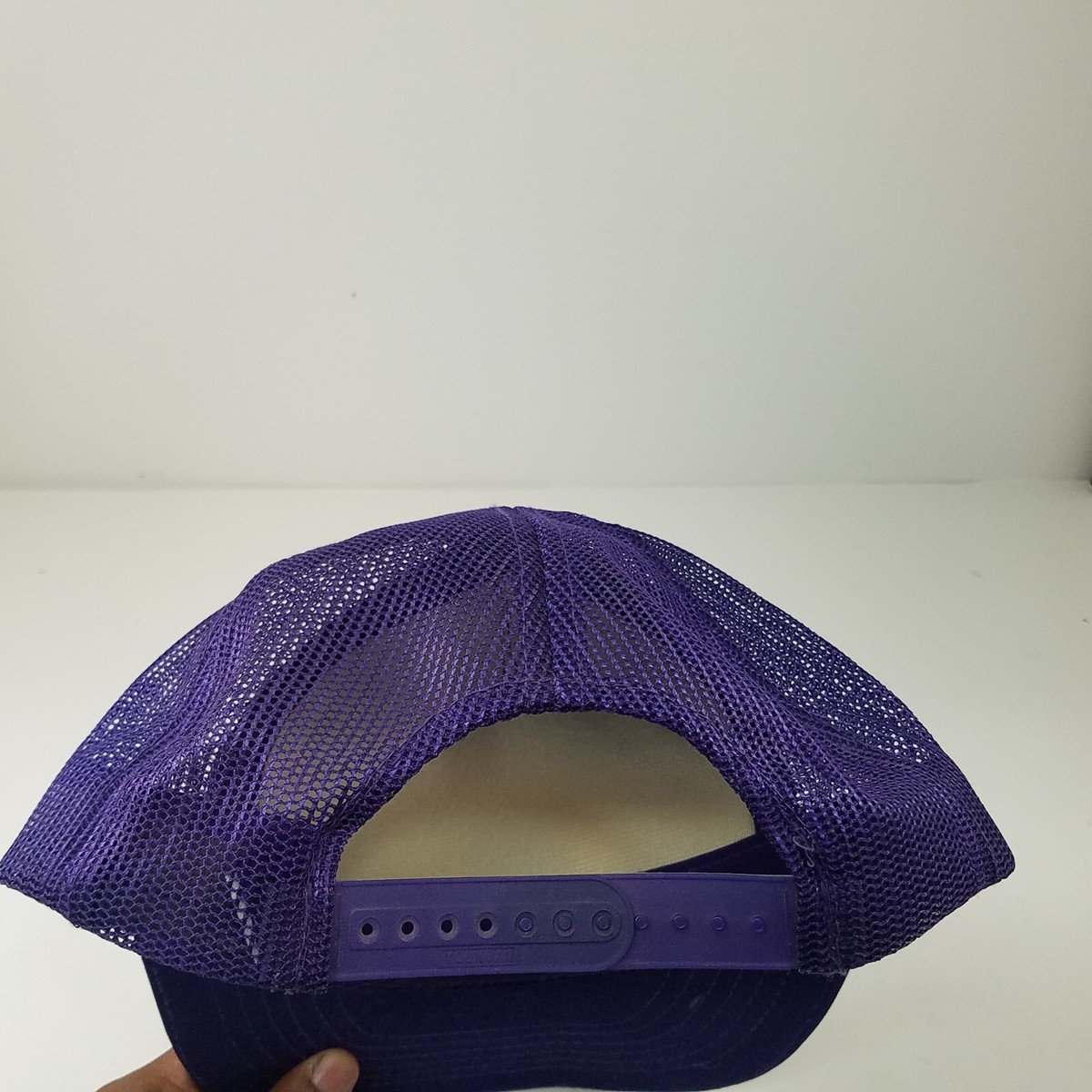 Vintage Taramet Sterling Lead Free Solder Purple Youngan Trucker Snapback Hat View 5