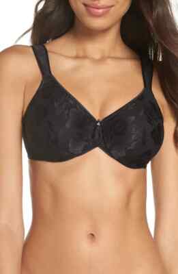 WACOAL AWARENESS UNDERWIRE BRA FULL COVERAGE 85567 BLACK SIZE 32DD