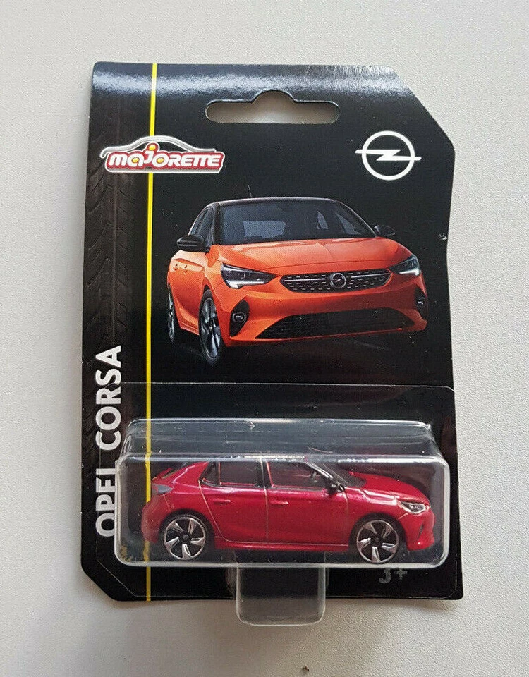 MAJORETTE Modellauto Opel Corsa F rot schwarz chilirot 1:55 Spielzeugauto NEU 13210009