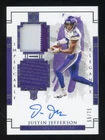 2020 Panini Impeccable #113 Justin Jefferson RPA RC Dual Patch AUTO 55/75