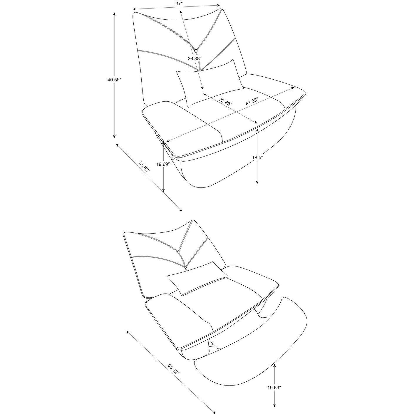 270 Swivel Glider Recliner Chair, Power Recliner Rocking