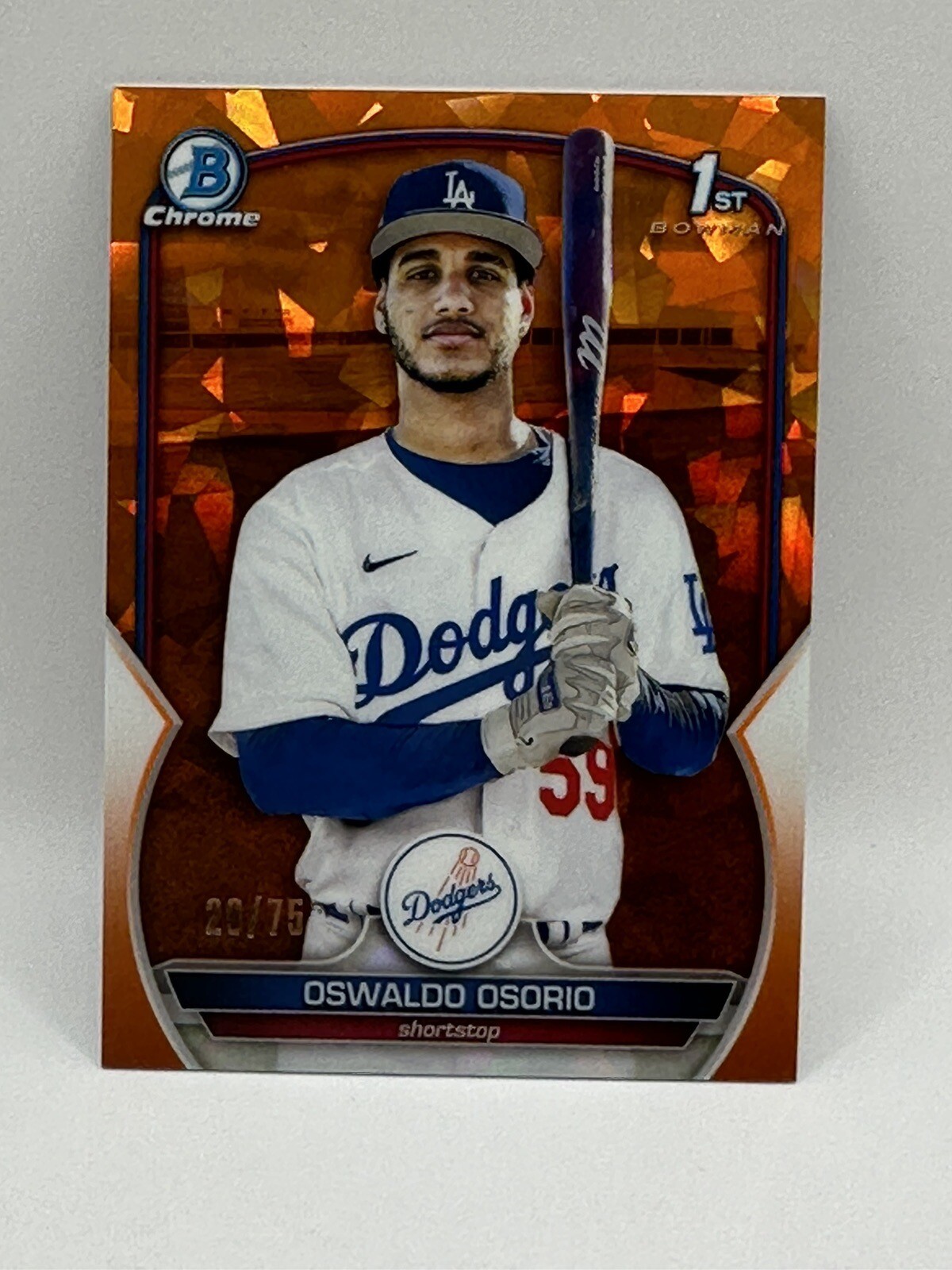 2023 Bowman Chrome Sapphire Oswaldo Osorio Orange /75 BCP-152 Dodgers