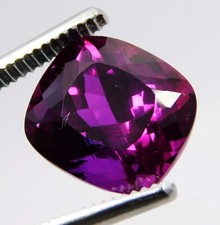 13.90 Ct Extremely Rare Natural Purple Tanzanite Cushion Loose Gems CERTIFIED