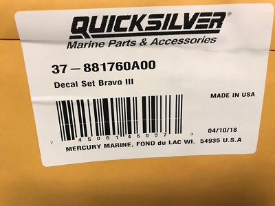 Buy MERCRUISER THE MOST COMPLETE TRS DECALS SET W / GRAY RAMS STICKER SET In Sebring, Florida - Foto 10