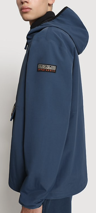 napapijri RAINFOREST SLIM TAIKA OVER THE HEAD JACKET MALLARD BLUE MENS XL  #M22