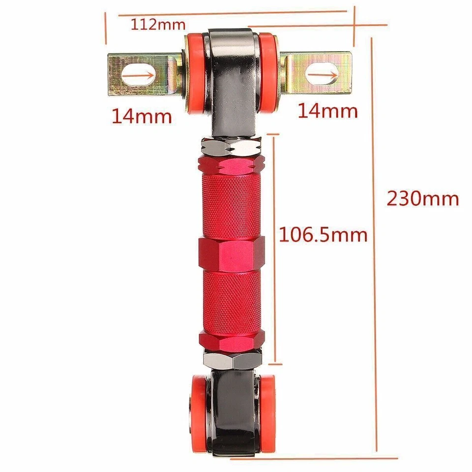 Adjustable Rear Camber Arms Kit for 1988-2000 Honda Civic/CR-X 1990-2001 Acura - Image 3 of 4
