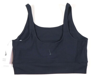 NIKE YOGA LUXE INFINALON DRI FIT CROP TANK TOP BLACK CV0576-010 WOMEN ALL  SIZES | eBay