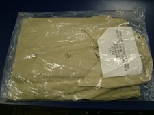 US ARMY DRESS SHIRT MAN'S KHAKI TAN 446 COTTON POLYESTER NSN 8405-01-005-1048