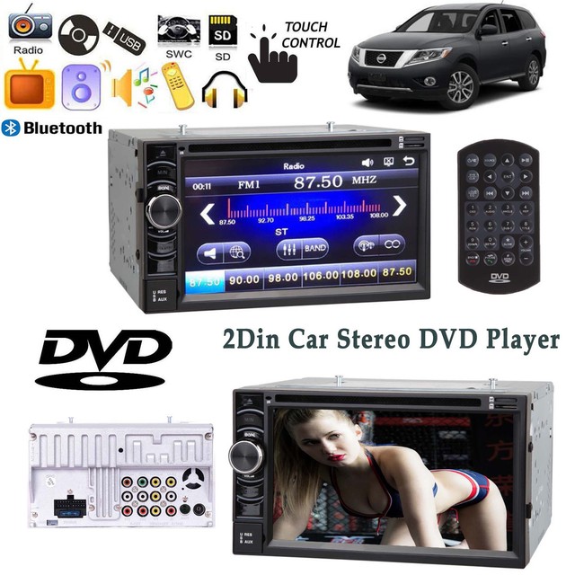 For Nissan Pathfinder 6.5" 2DIN AUX IN Bluetooth Car Stereo Radio DVD