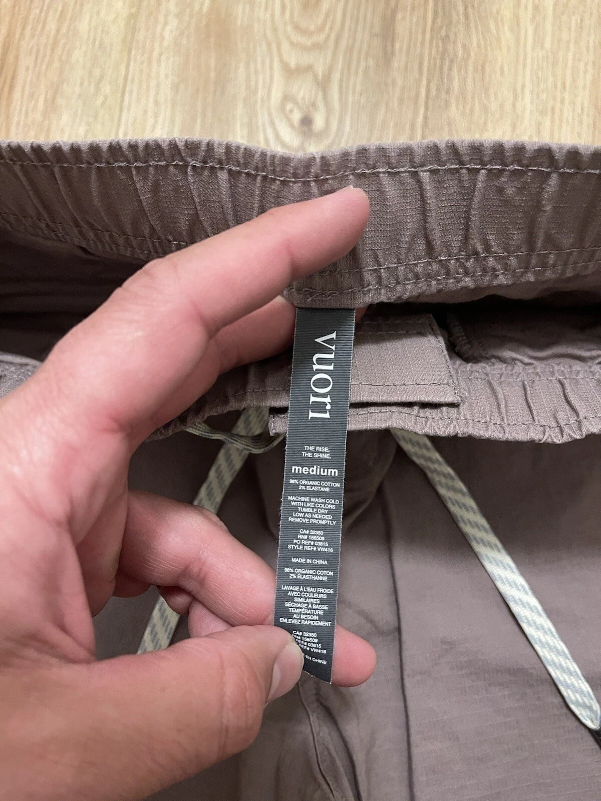 vuori ripstop wide leg pants