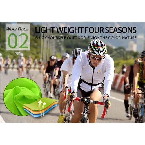 WOSAWE Mens Windproof Cycling Jacket Hi Viz Reflective MTB Bike Ride Sports Coat - Picture 7 of 33