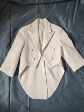 Boys Size 6 White Raffinati Tuxedo Tailcoat Wedding Ringbearer