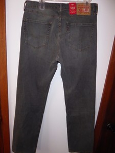 MEN-039-S-LEVI-039-S-505-REGULAR-JEANS-SIZE-33-X-34-NWT-GRAY-BLACK
