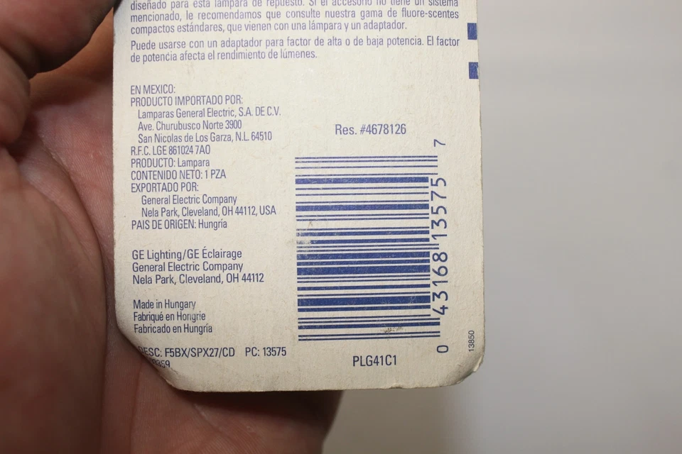 GE PLG41C1 Replacement Bulb Lamp for Standard Compact Fluorescent 250 Lumens - Image 2 of 2