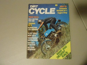 October 1972 Dirt Cycle Magazineyamaha Dt 2kawasaki 175 - 