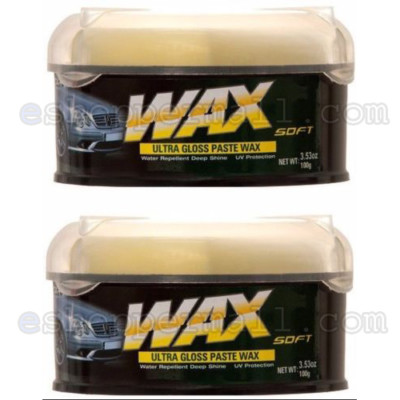 #ad #ad Car Wax Soft Ultra Gloss Paste Wax w Sponge UV Protection Water Repellent 12345 $19.99