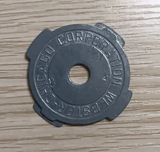 Vtg 45 RPM Vinyl Record Insert Adapter Metal - Webster Chicago Corp