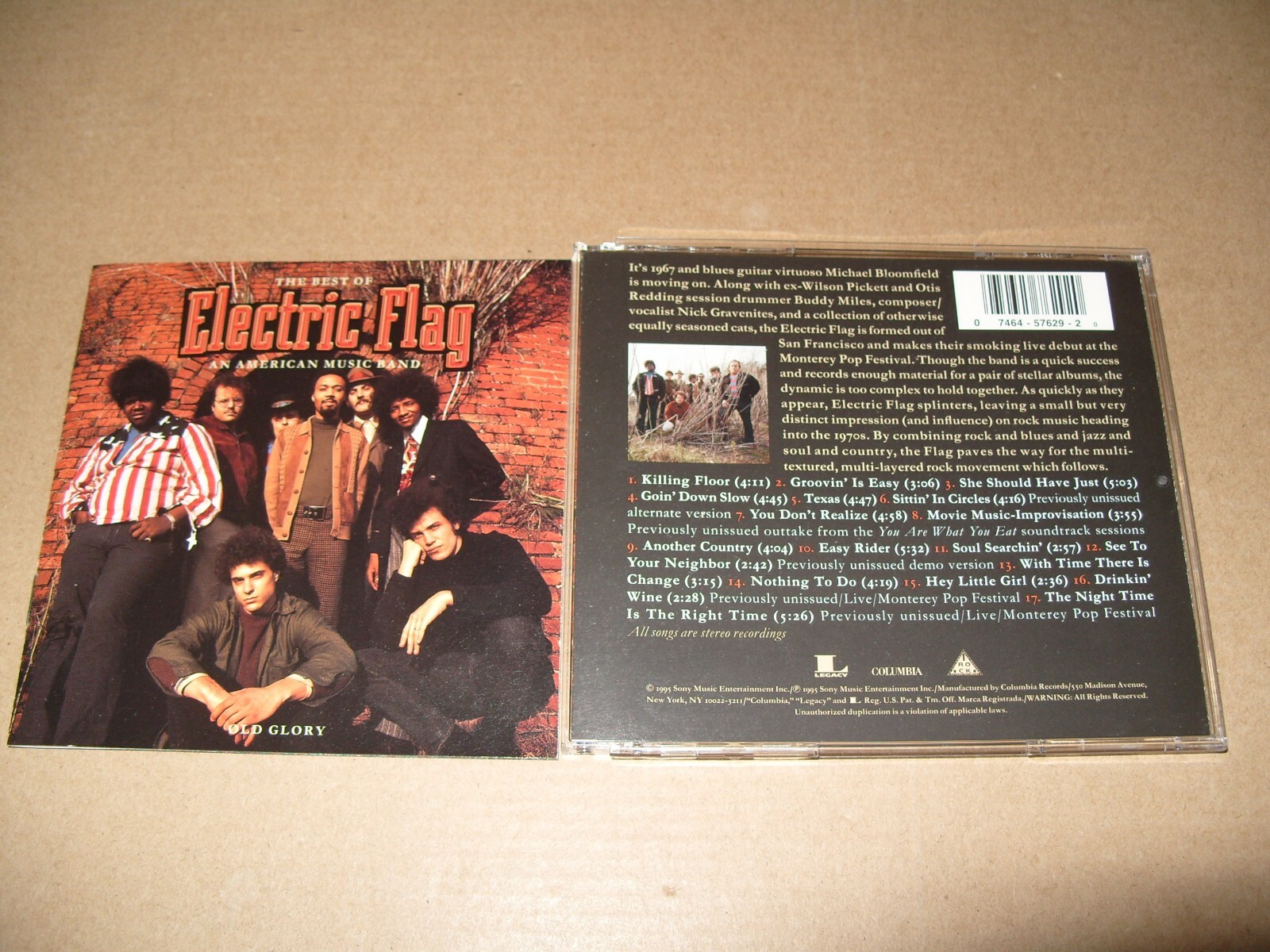 Electric Flag  Old Glory The Best of Electric Flag 1995 cd +Inlays Near Mint(R2)