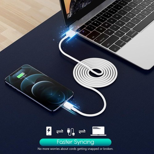 iPhone Charger MFi Certified Long 2 Pack 10FT Lightning Cable Cube iPhone Cha... - 第 3/7 張圖片