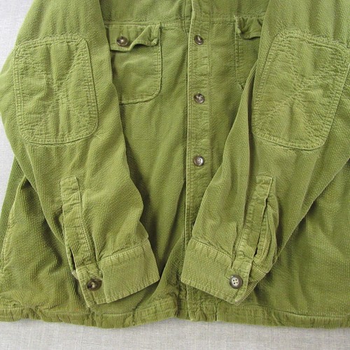 Life is Good Shirt Mens XL Corduroy "Heavy" Buttons "Green" - Picture 5 of 7