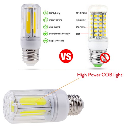 COB LED Corn Bulb E27 E26 E12 E14 B22 12W 16W Ultra Bright Light High Brightness - Picture 4 of 22