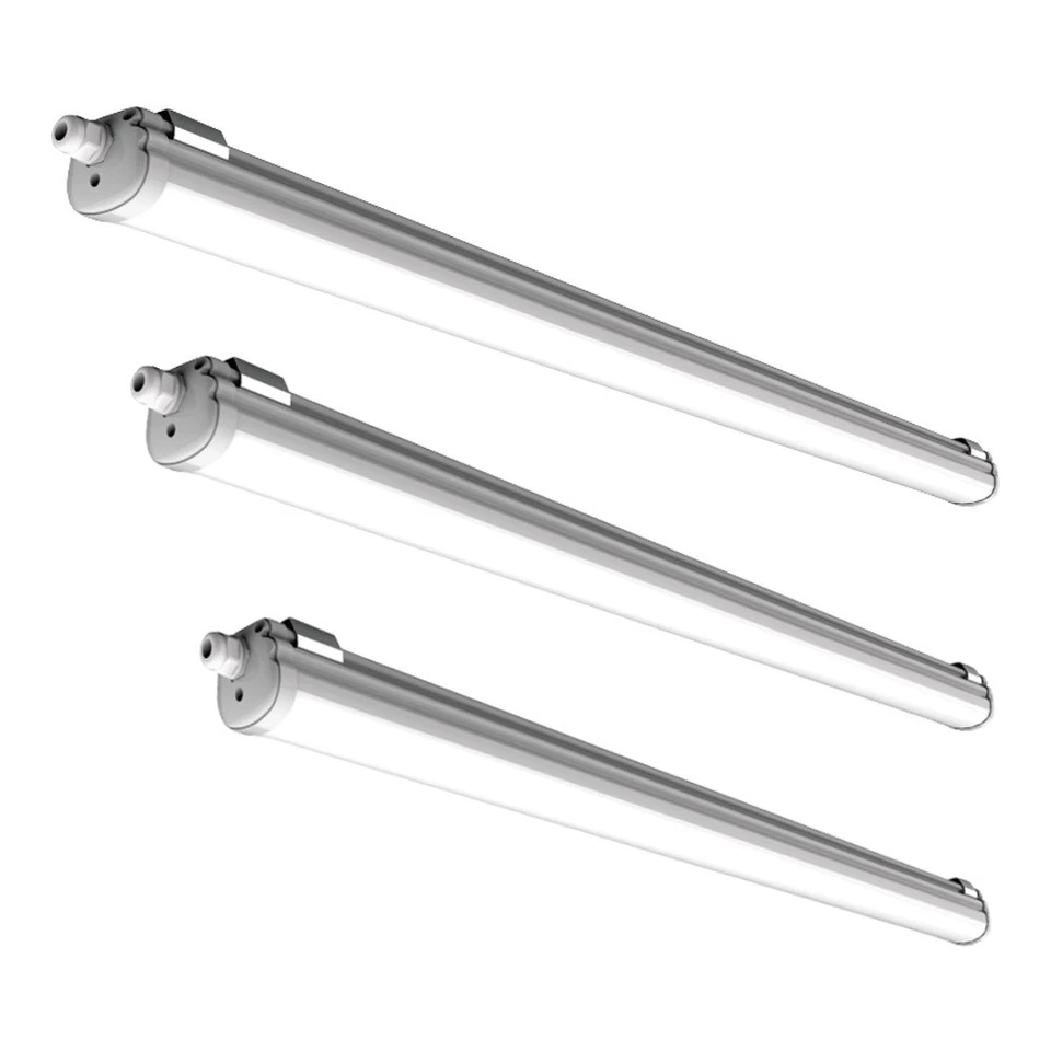 PURELED LED Feuchtraumleuchte IP65 60/120/150cm Wannenleuchte Werkstatt 18/36/48W