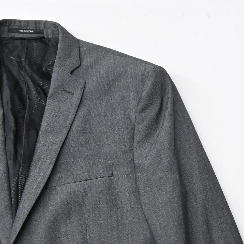 Traje Blazer Abrigo Deportivo Chaqueta Marc Anthony 40L Gris Lana Hombre Foto 2 de 4