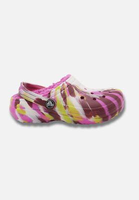Crocs Classic Lined Marbled Clog Kinderschuhe Pantolette Mehrfarbig 207773-6RW