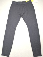 ALL IN MOTION Women's Gray Elastic Waist Stretch Footless Tights size S NWT