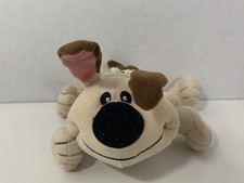 Disney Mulan Little Brother small plush puppy dog beanbag tan brown green collar
