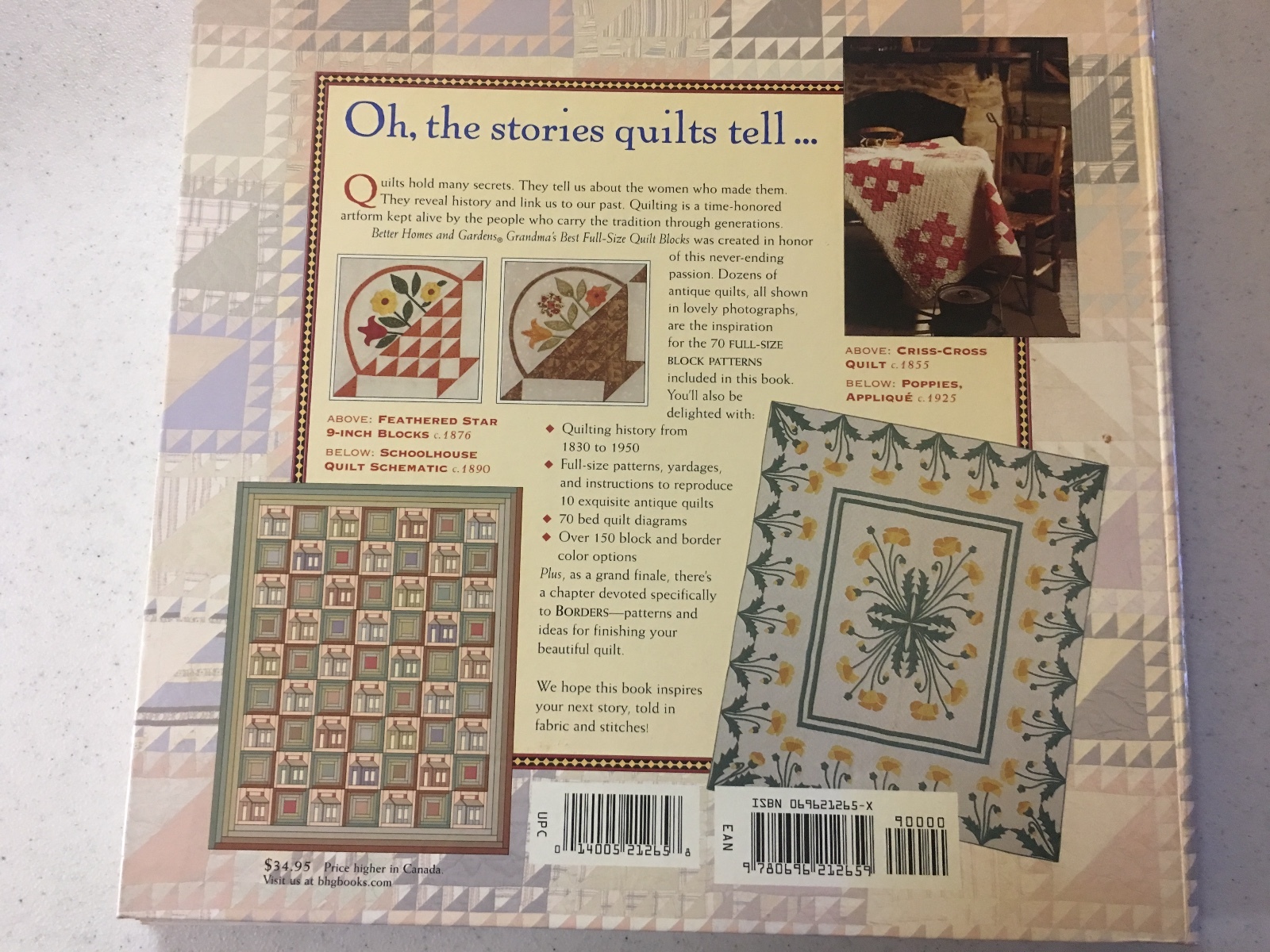 Better Homes and Gardens Grandma's Best FullSize Quilt Blocks eBay