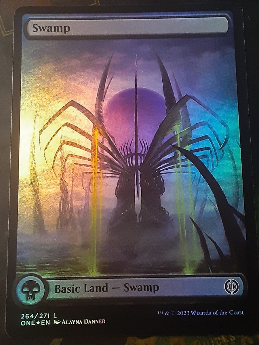 Swamp 264 Full Art FOIL, Phyrexia All WBO ,Near Mint, MTG
