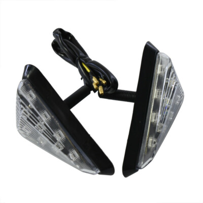 2 x Motorcycle Flush Mount Turn Signal LED Lamp Amber Light Indicator TDPRO