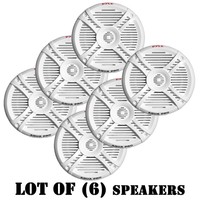 Lot Of (6) Pyle Plmrx67 Dual 6.5 250w Full Range Water Resistant Marine Speaker on sale Lot Of (6) Pyle Plmrx67 Dual 6.5 250w Full Range Water Resistant Marine Speaker on sale
