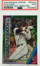 Bowman Chrome ROOKIE CARD  RC  Kyle Lewis GREEN REFRACTOR  #99/99