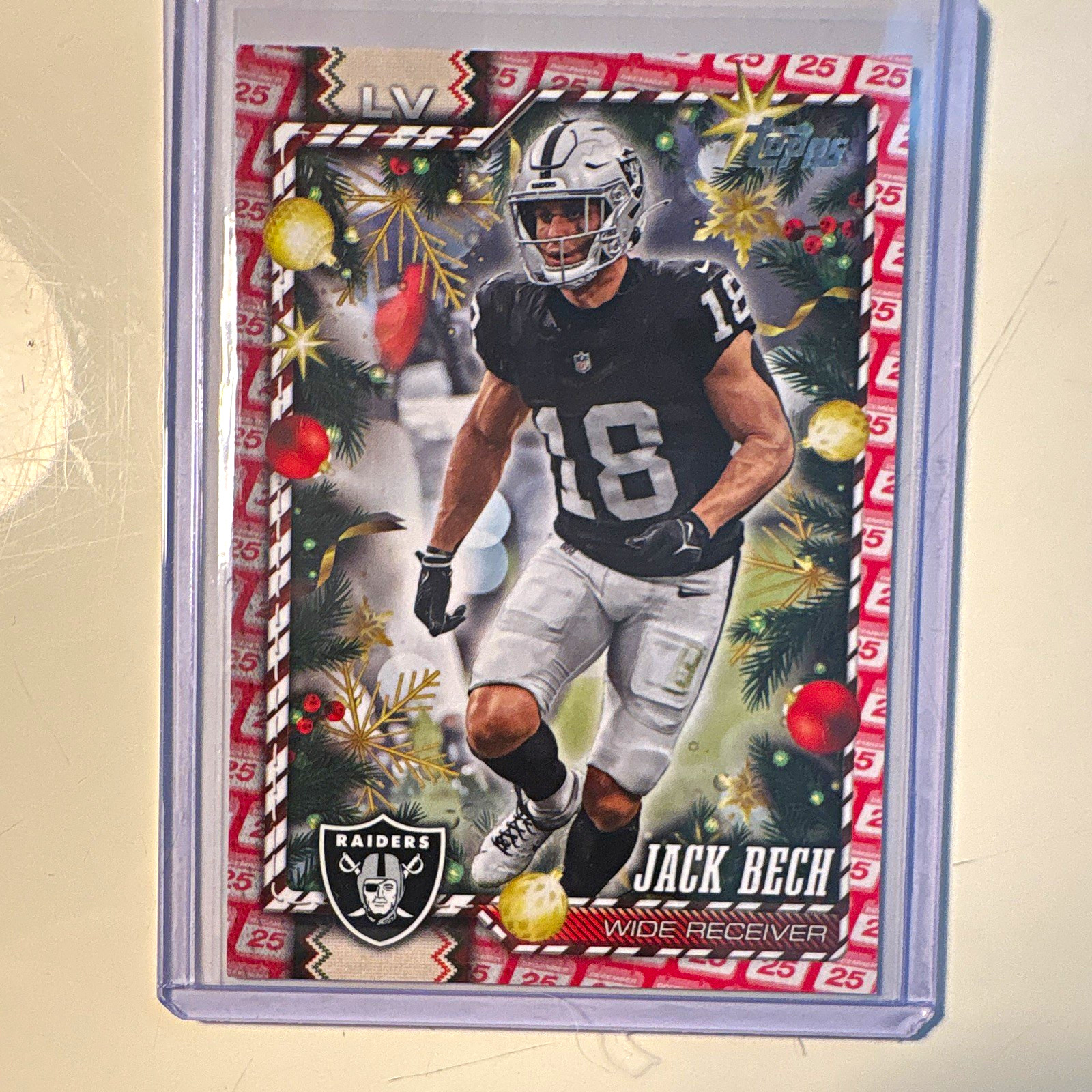 Topps 2025 Jack Bech #133 Christmas Exclusive Paralell /25