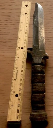 Original KA-Bar RCC WW2 USN MK2 Fighting Knife WWll Military