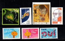 France 2002 Yv. 3459-3465 Neuf ** 100% Saint-Valentin, art, naissances