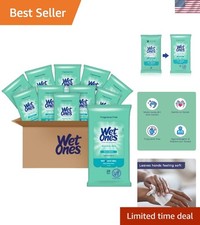 Travel-Friendly Hand  Face Wipes for Sensitive Skin - 600 Count, Hypoallergenic